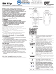 BW Technologies Clip Gas Detector User Manual