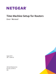 NETGEAR Time Machine Setup for Routers User Manual