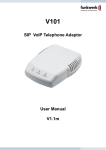 SIP VoIP Telephone Adaptor User Manual V1.1m