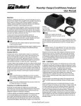PowerUp Charger/Conditioner/Analyzer User Manual www.bullard