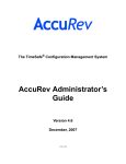 AccuRev Administrator`s Guide