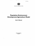 Population Environment DevelopmentAgriculture Model