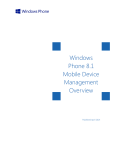 Windows Phone 8.1 Mobile Device Management