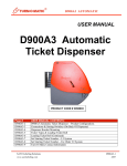 Dispenser D900A3 User Manual