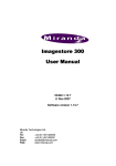 Imagestore 300 Imagestore 300 User Manual User Manual