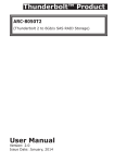 User Manual Thunderbolt&trade; Product