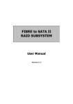 FIBRE to SATA II RAID SUBSYSTEM User Manual