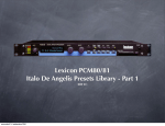 Italo De Angelis Pcm80 Presets Library_Pt1