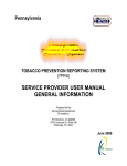 service provider user manual general information