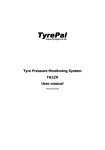 Tyre Pressure Monitoring System TA22X User manual