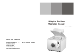 R Digital Sterilizer Operation Manual