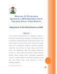 MINISTRY OF PETROLEUM RESOURCES: DPR I