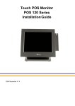 POS Monitor 120 Series User`s Manual