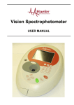 Hoefer Vision Life Spectrophotometer User Manual