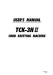 user`s manual tck-3h
