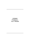 EXP8449 Preliminary User`s Manual