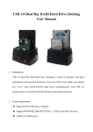 USB 3.0 Dual Bay RAID Hard Drive Docking User Manual