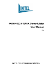 JXDH-6002-6 QPSK Demodulator User Manual