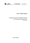CS5 ConferControl Computer based Controlling Program for