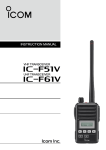icom IC-F51/61 User Manual