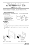 BX-BKT-VESA01 User`s Guide