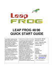 LEAP FROG 48/96 QUICK START GUIDE