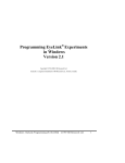 Programming EyeLink Experiments in Windows Version 2.1