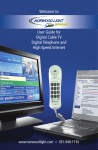 Welcome to User Guide for Digital Cable TV Digital Telephone and