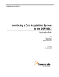 Interfacing a Data Acquisition System to the DSP56303