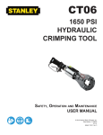 1650 psi hydraulic crimping tool