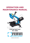 OPERATION AND MAINTENANCE MANUAL