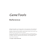 GeneTools Reference Manual