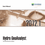 Hydro GeoAnalyst 2012.1 Users Manual
