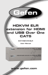 HDKVM ELR extension for HDMI and USB Over One - COMM-TEC