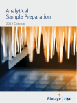 Analytical Sample Preparation