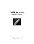 IS-ISP Actuator Operating Manual