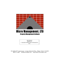 User Manual - Micro Management, Ltd.