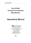 Hal Technology HFX205 Manual
