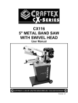 CX116 5" METAL BAND SAW WITH SWIVEL HEAD