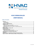 HVAC MOBILESALES USER MANUAL