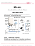 Redline RDL-3000 Quick Start Guide