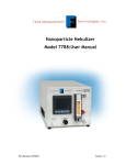 Nanoparticle Nebulizer Model 7788:User Manual
