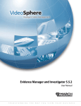Evidence Manager and Investigator User Manual