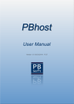 PBhost - User Manual - PB
