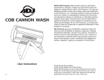 COB Cannon Wash User Manual