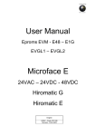 User Manual Microface E