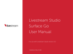 Livestream Studio Surface Go User Manual