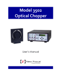 3502 Optical Chopper Manual Rev A