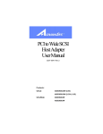 PCI to Wide SCSI Host Adapter User Manual