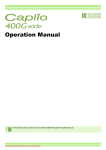 Ricoh Caplio 400G User`s Manual